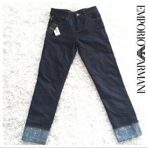 EMPORIO ARMANI Authentic Swarovski Crystals Jeans